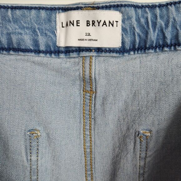 Lane Bryant Wide Leg Jeans Women's Size 22L Light Blue Signature Fit Talls - Picture 7 of 9